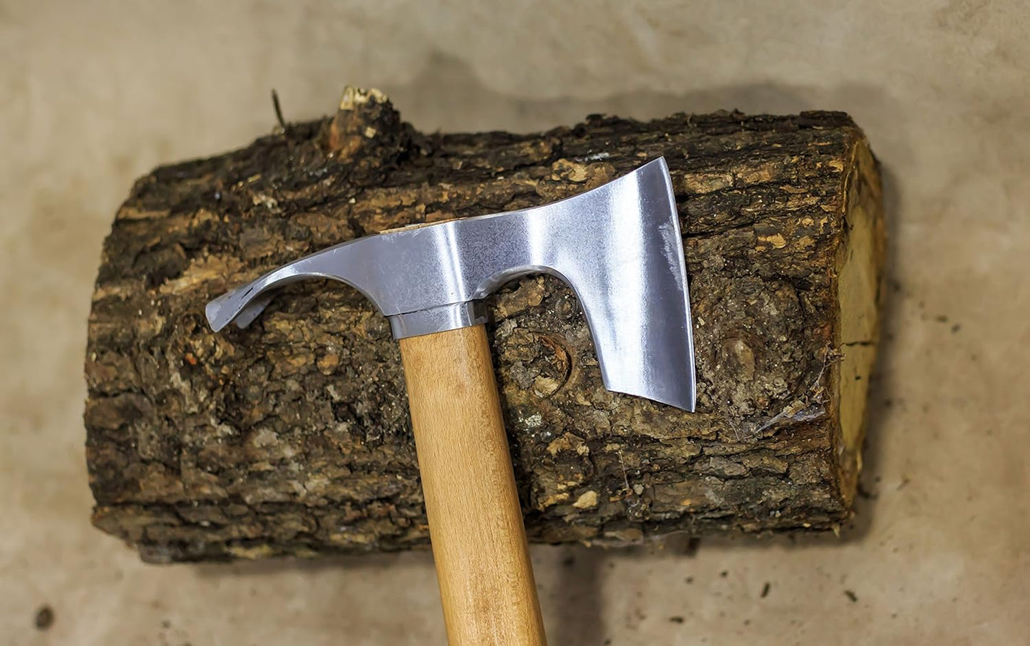 Bearded Hatchet/Axe Combined with Curved Adze Blade - Bowl Makers Tool by mapsyst
