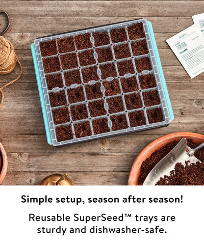 Burpee SuperSeed 36-Cell Reusable Seed Starting Tray for Indoor Seedlings