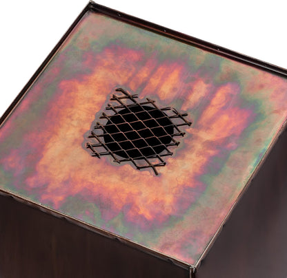 H Potter Patio Deck Indoor Outdoor Garden Flower Planter Set of 2 Antique Copper with Tray