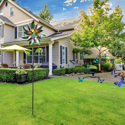 Decorative Garden Stakes Wind Spinners Outdoor Clearance Metal Yard Art Gifts for Women Grandma Mom for Lawn Patio Yard Pathway Driveway Ornaments