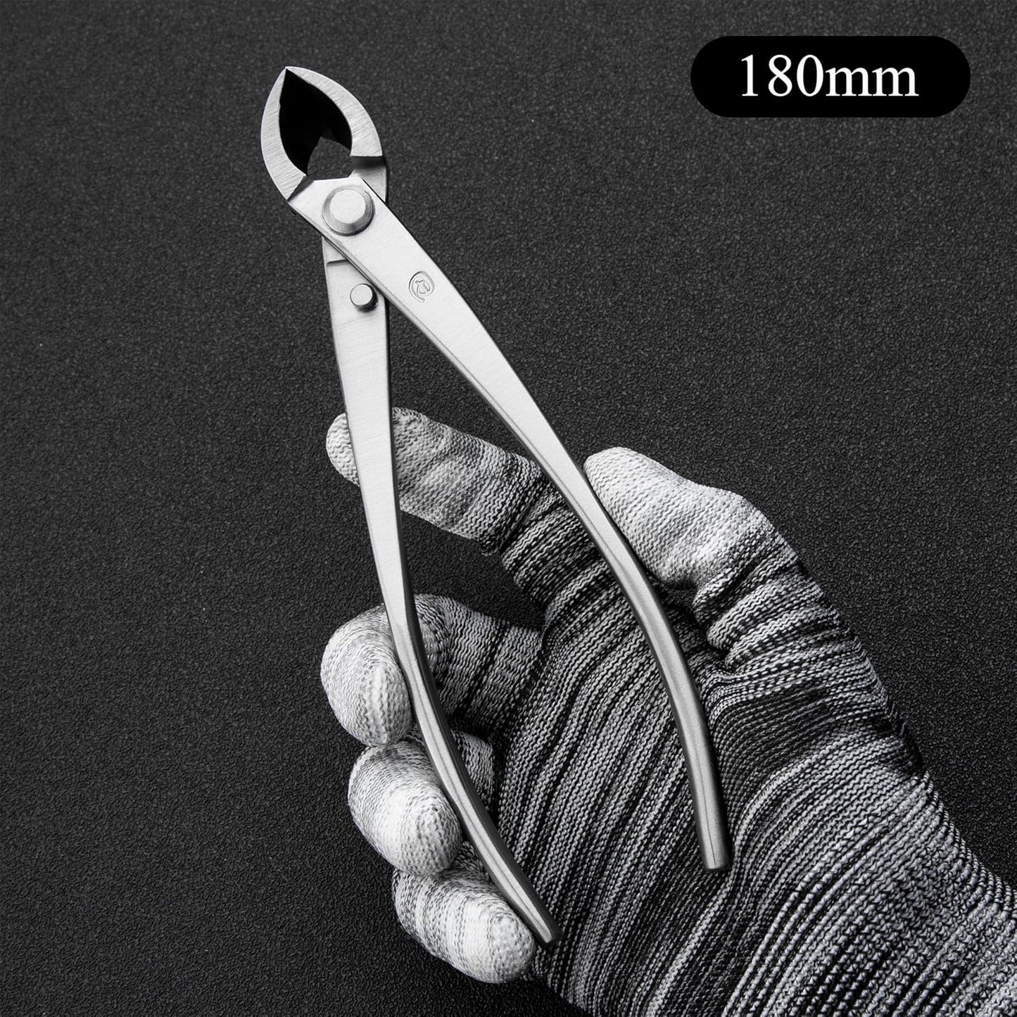 Small Size TianBonsai Bonsai Tools 5-Piece Alloy Steel Bonsai tool Kit In Cluding 180mm Long Handle Scissors / 180mm Branch Cutter / 180mm Knob Cutter / 200mm Straight Root Hook/Tweezers (NBKS5-01)