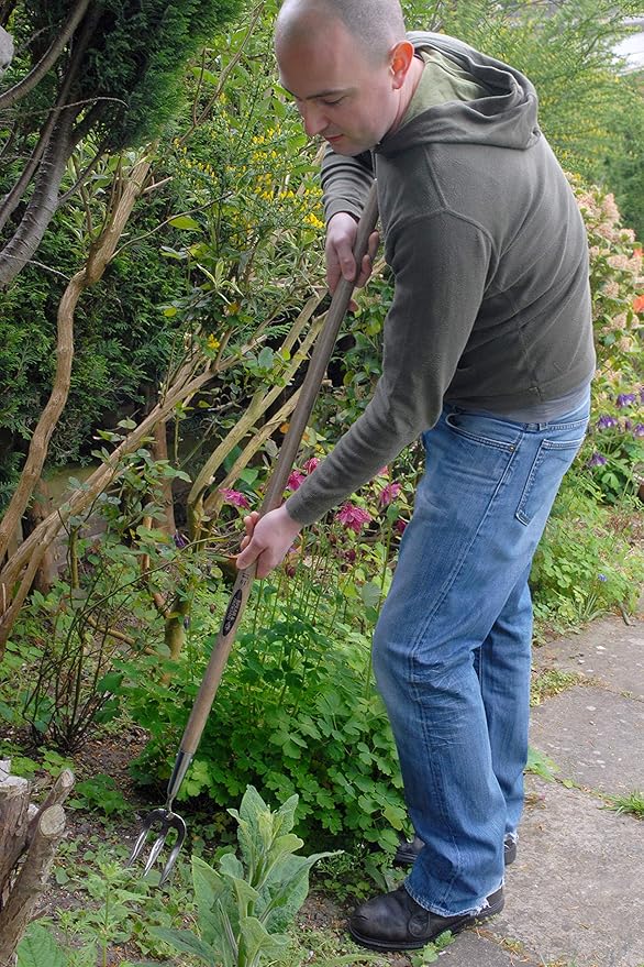 Spear & Jackson 5510WF Traditional Stainless 42" Long Handled Weed Fork,Silver