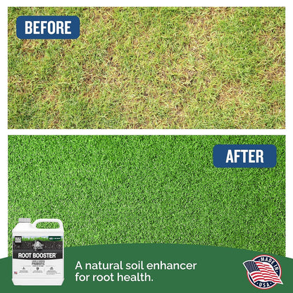 Turf Titan Root Booster (1 Gallon) – Natural Liquid Probiotic for Plants & Lawn Care – Green Booster for Effortless Lawn Maintenance – Supports Growth & Resilience – Covers up to 32,000 Sq Ft