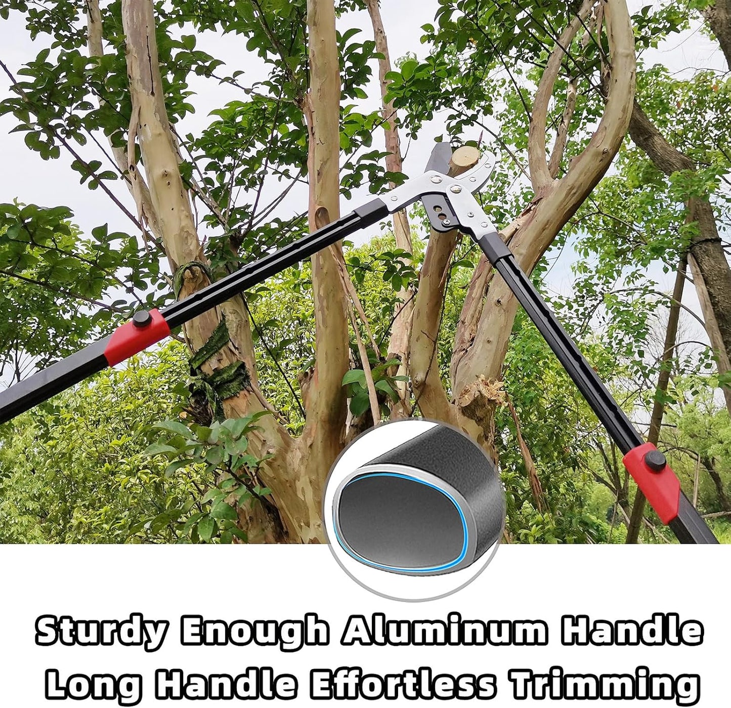 Loppers Branch Cutter Heavy Duty Tree Trimmer, Extendable 28-41" Tree Pruner with Compound Action, Tree Cutter with 2 Inch Clean Cut Capacity Chop Thick Branches Effortlessly