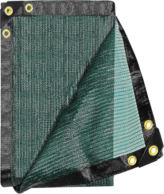 E.share 70% Shade Cloth for Garden, 20 Ft X 48 Ft Sun Shades Outdoor Patio with Grommets for Plant Covers,Porch Screen,Pergola Shade Cover,Greenhouse,Green