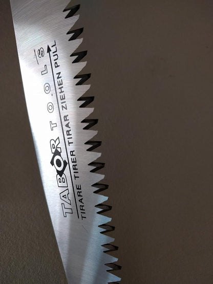 TABOR TOOLS Pruning Saw with Sheath, 10 Inch Hand Saw with Straight Blade and Holster, Suitable for Trimming Tree Branches and Clearing Forest Trails. TTS32A. (10 Inch, Straight Blade)