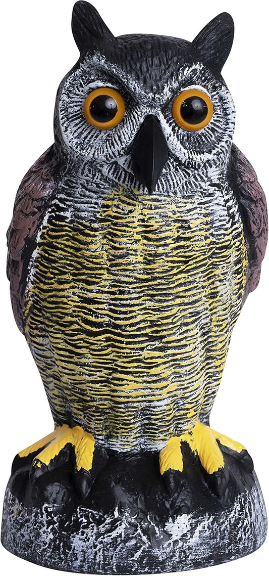 Galashield Owl Decoy to Scare Birds Away | Plastic Owls to Scare Birds Away | Owl Statue for Garden