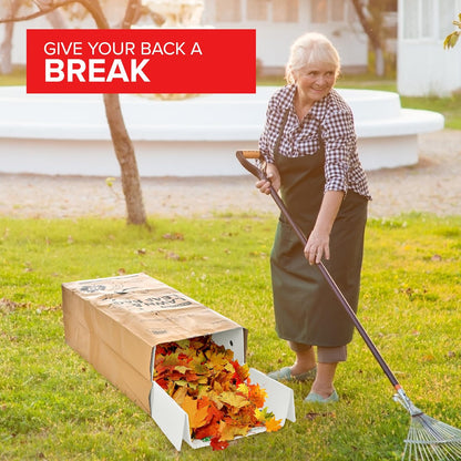 Lawn and Leaf Chute, Reusable Lawn Bag Holder for Easy Leaf Collecting, Durable Lawn Bag Funnel for Paper Leaf Bags, Leaf Bag Chute for Sweeping and Collecting Yard Debris, No Bending Required!