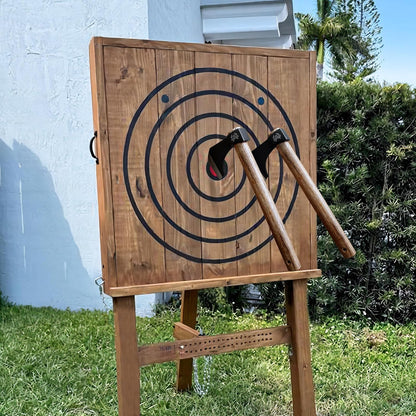 Professional Throwing Axes, 16.1" Throwing Tomahawk Axe with 1065 High Carbon Steel & Wooden Handle, Perfect for Axe Throwing Game for Backyard, Competition and Recreation