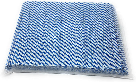 4" Length Twist Ties, 1000 Blue White Plastic Coated, No Rip, Paper Ties Cello General Use, Party
