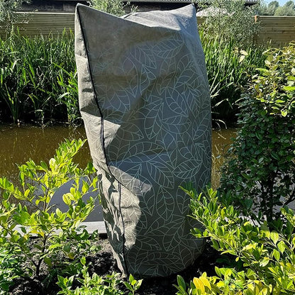 Plant Covers Freeze Protection 59"x91" in 2 Pack | Brown Winter Frost Blankets for Outdoor Plants | Reusable Garden Cover Bags with Zipper Drawstring | Cold Weather Shrub Protection Cloth