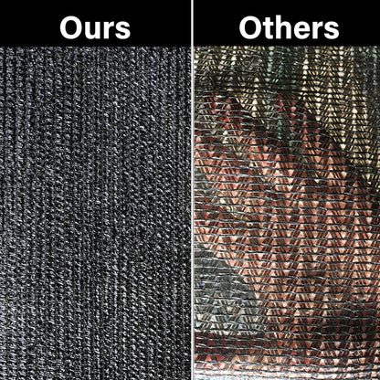winemana 50% Black Shade Cloth, 3.3 x 13.3 FT Mesh Tarp for Garden Greenhouse Patio, Plants Heat Protection, Outdoor Sun Shade Cover, Resistant Netting Screen with Grommets for Growing Chicken Coop