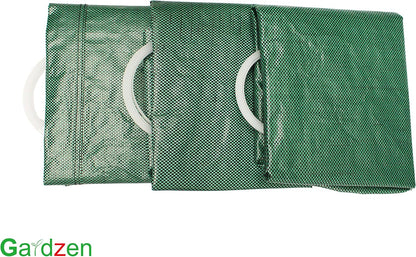 Gardzen 32&40&72 Gallon Yard Waste Bags, Reusable Heavy Duty Collapsible Garden Leaf Bags with Plastic Ring, Stand-Up Yard Waste Bin for Leaves, Lawn Debris & Grass Clippings