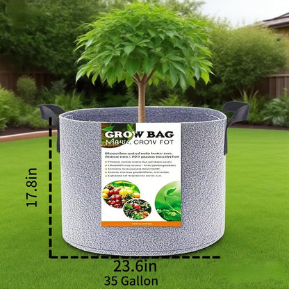 Grow Bags,Gallon Pot,Gallon Grow Bag,Fabric Plant Vegetable Pots,15-35 Gallon Nursery Pots,Deep Plant Pot, Gallon Grow Bags with Handles,3pcs (35 Gallon)