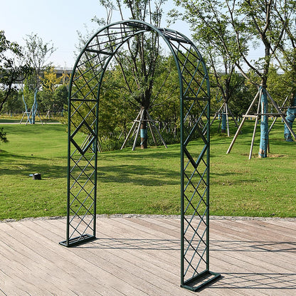 Heavy Duty Garden Arch Trellis, Wide Outdoor Metal Arbor Trellis Arch for Climbing Plants, Sturdy Garden Arbors for Wedding, Ceremony, Party, Lawn Décor Green 102.4''*15.7''*90.6''