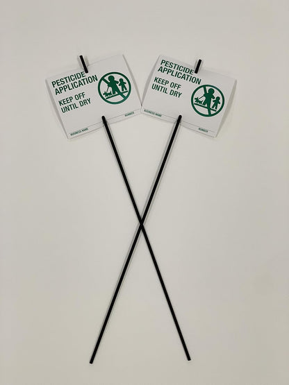Lawn Treatment Application Stakes & Florida Signs (Economy Style Stake / 1,000 pc. Pack)