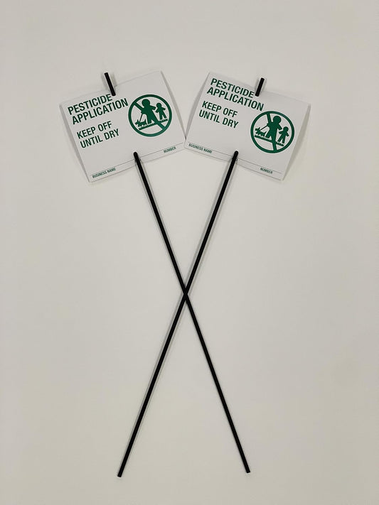 Lawn Treatment Application Stakes & Florida Signs (Economy Style Stake / 500 pc. Pack)