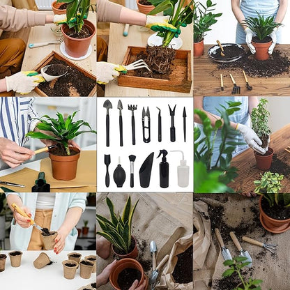 13Pcs Succulent Tools Set Mini Garden Tool Kit Transplanting Tools for Succulent Care Miniature Gardening Plant Watering Houseplant