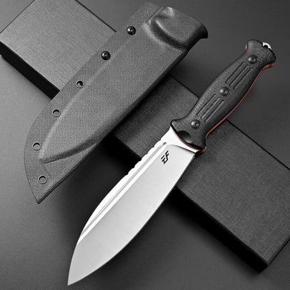 Eafengrow EF149 Fixed Blade Knife N690 Steel Blade Colorful G10 Handle Full Tang EDC Straight Knife for Hunting Camping Adventure