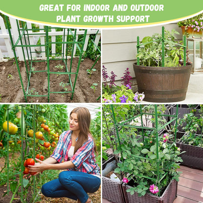 Legigo 6-Pack Tomato Cage for Garden Plant Support- Up to 48inch Garden Stakes Tomato Cage, Tomato