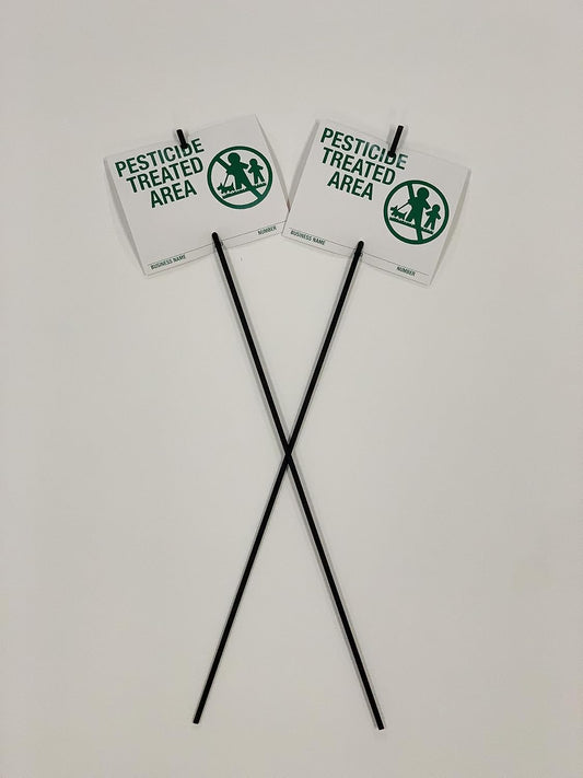 Lawn Treatment Application Stakes & New Jersey Signs (Economy Style Stake / 500 pc. Pack)