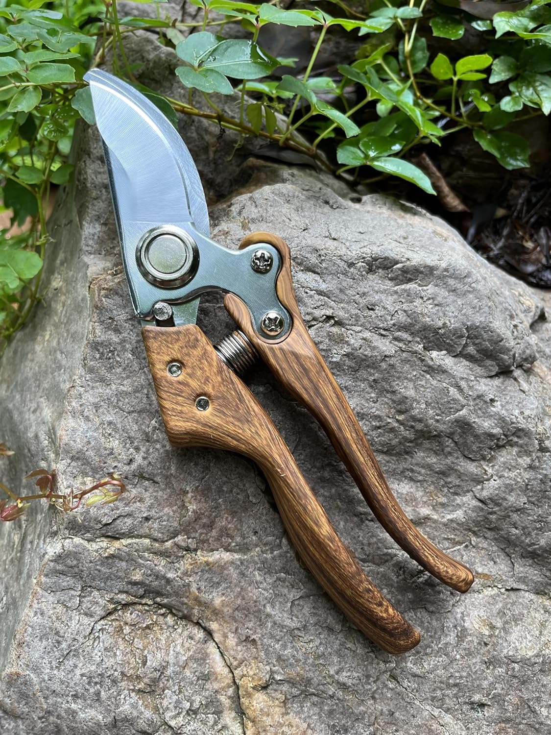 Bypass Pruning Shears for Gardening - SK5 Stainless Steel Garden Snips with Aluminum Alloy Handle for Precise Trimming - Garden Sheers for Flowers - Flower Cutters for Stems