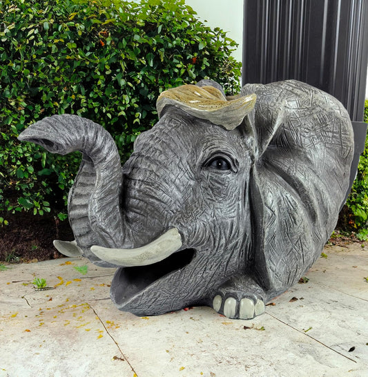 coolboy Elephant Statue Gutter Downspout Extension Decorative,Animal Garden Statue Outdoor