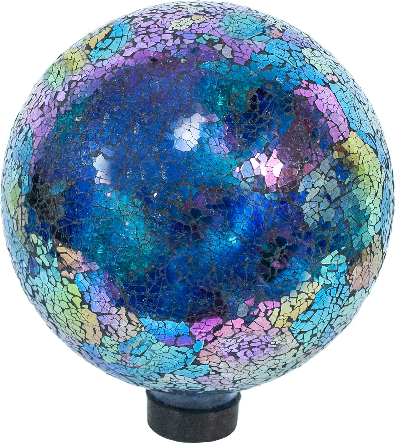 Echo Valley 8196 10-Inch Mosaic Glass Gazing Globe, Arco Iris