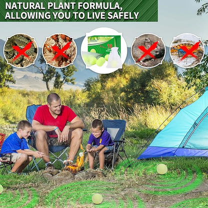 USKICH 10 Pack Snake Away Repellent, Snake Repellent Balls for repelling Snakes Rats and Other Pests, for Yard Lawn Garden Camping Fishing, Natural Plant Formula Pest Insect Control(Recipe Upgrade)…