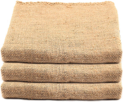 KEILEOHO 3 Pack 42 x 29 Inch Burlap Bags, Large Food Grade Burlap Sacks for Gardening, Planting Growing Bags, Potato Sack Race Bags