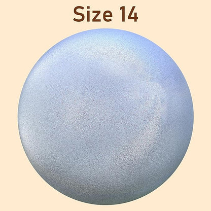 Lulu Decor, Silver Glitter Stainless Steel Gazing Mirror Ball Size 14, Smooth Reflective Shiny Garden Decoration Globe, Thankgiving and Halloween Decoration