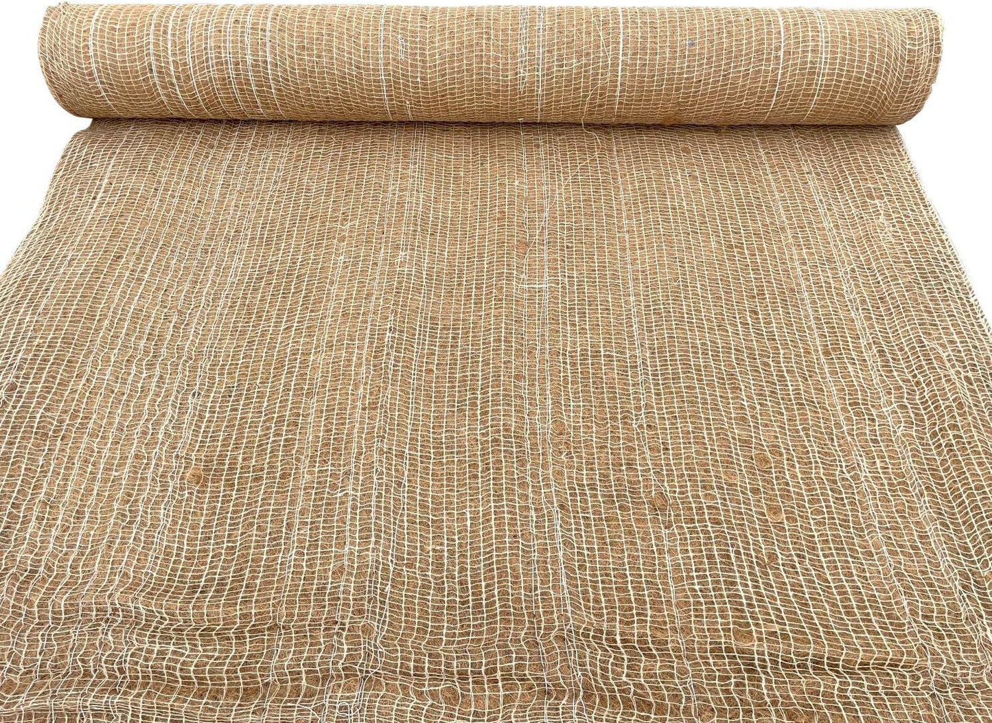 Sandbaggy Coconut Erosion Control Blanket – 3.75 ft x 120 ft Coir Mat for Soil Retention, Slope Stabilization, Plant Growth & Ground Cover – Ideal for Hillsides & DOT Projects - 1 Roll (450 sq ft)