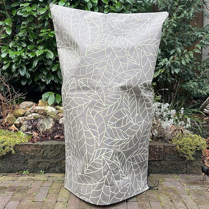 Plant Covers Freeze Protection 32"x47" in 4 Pack | Brown Winter Frost Blankets for Outdoor Plants | Reusable Garden Cover Bags with Zipper Drawstring | Cold Weather Shrub Protection Cloth