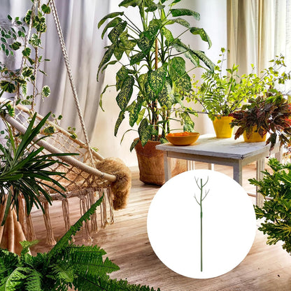 uxcell 6 Pcs Plant Support Stakes, 27.5" Twig Plant Stem Support Structures Garden Branches Plants Supports for House Potted Monstera Plants, Green
