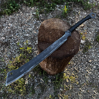 High Manganese Steel Blade Machete for Cutting Trees Heavy Duty Full Tang Outdoor Survival Hunting Tactical Sword