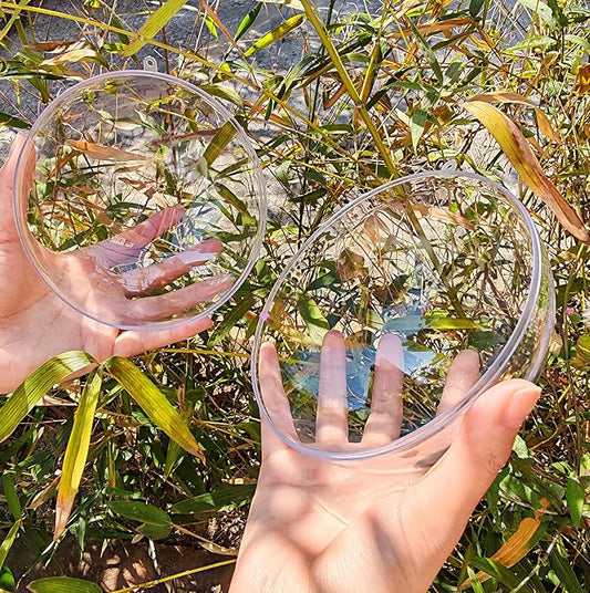Acrylic Hollow Ball, Clear Plastic Fillable Ornaments Ball, DIY Clear Plastic Balls for New Years Present,Xmas Tree,Home Decoration,Wedding,Party (14cm/5.51inch,5pcs)
