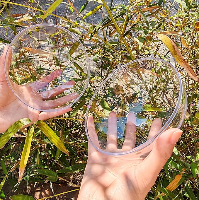 Acrylic Hollow Ball, Clear Plastic Fillable Ornaments Ball, DIY Clear Plastic Balls for New Years Present,Xmas Tree,Home Decoration,Wedding,Party (14cm/5.51inch,10pcs)