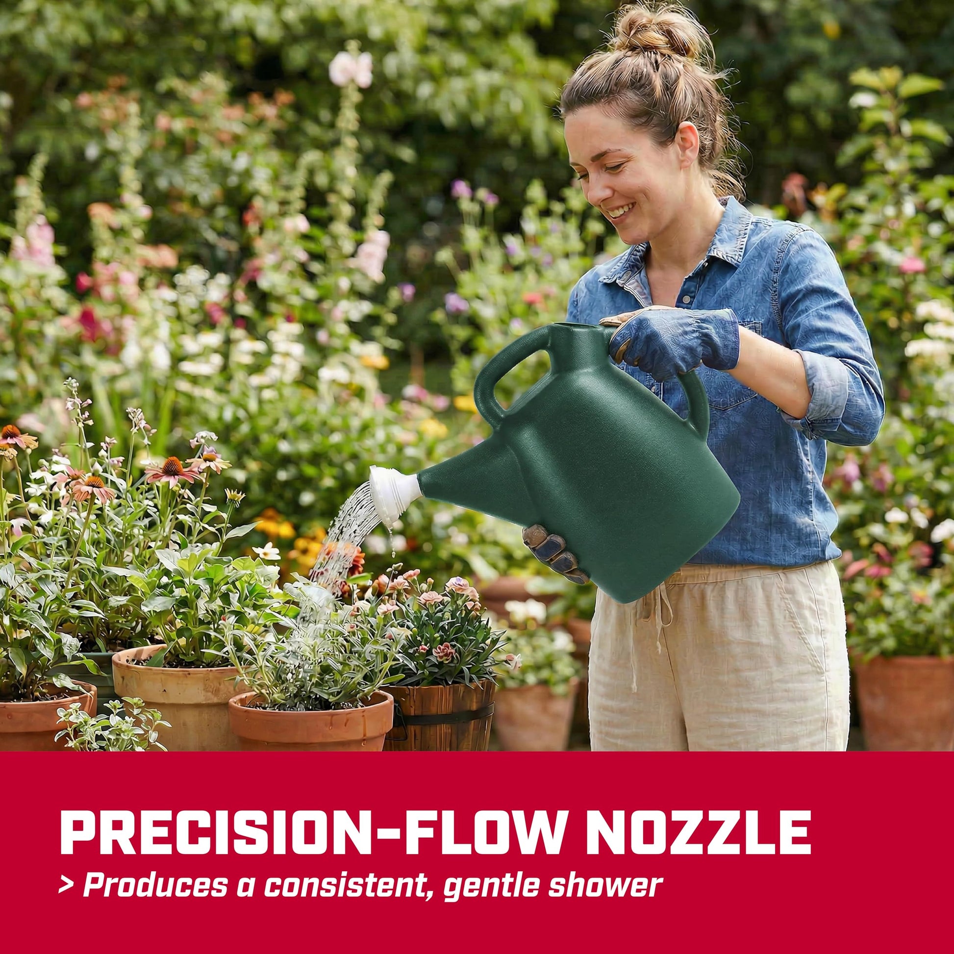 Chapin 2-Gallon Watering Can, Easy-Pour Design for Garden Use