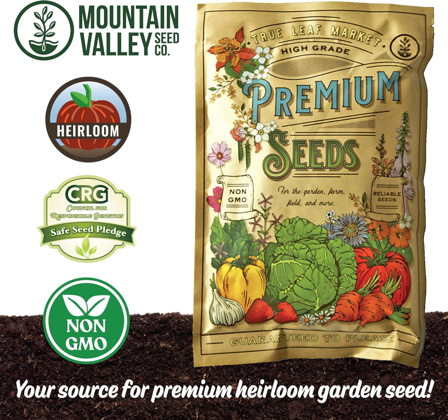 No-Till Forage Friendly Cover Crop Seed Mix – 5 lb, Covers 1,000 Sq. Ft. – 9 Winter-Kill Varieties for Spring, Summer & Fall – Non-GMO Planting Seeds