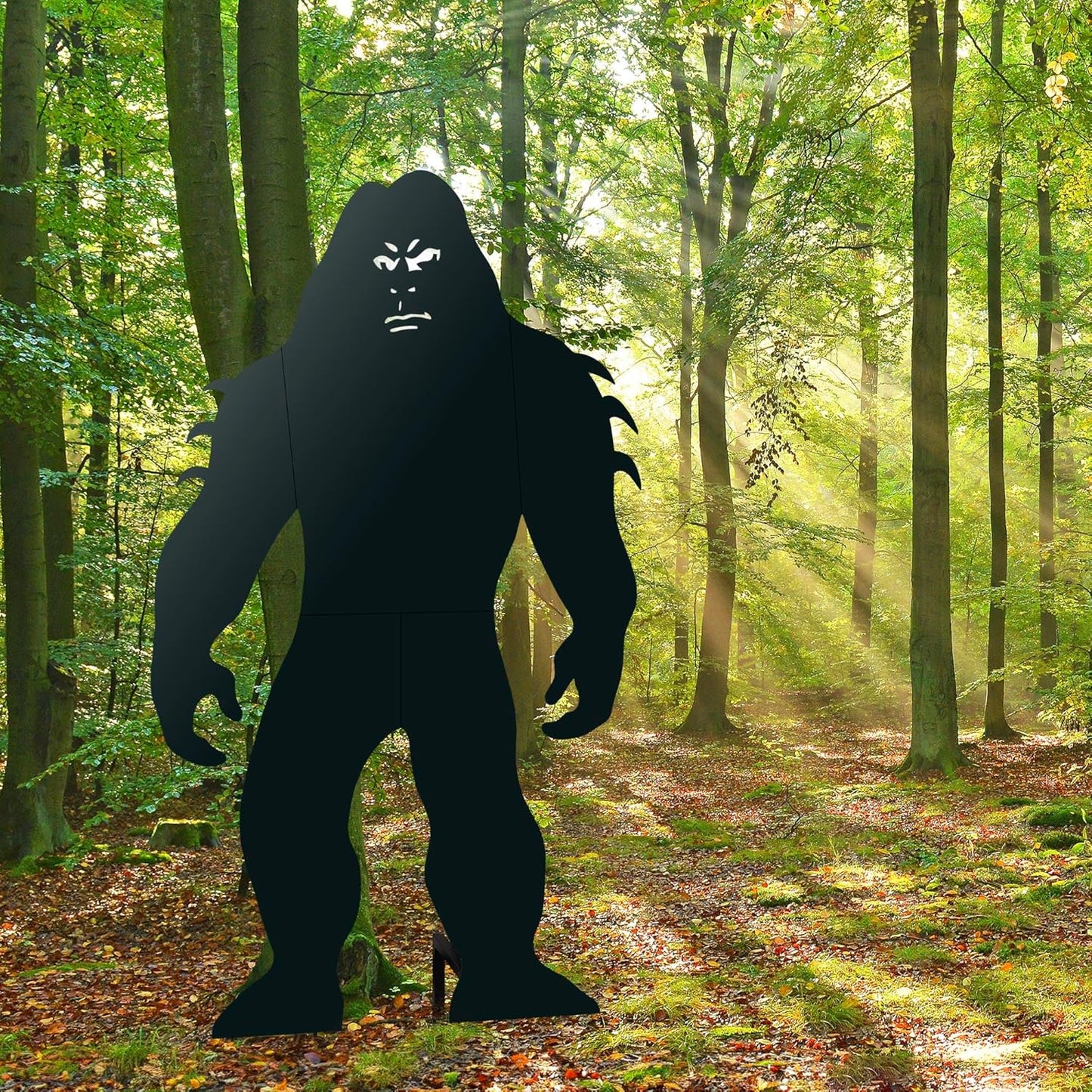 6Ft Tall Bigfoot Metal Outdoor Decor Big Foot Sasquatch Gifts for Men/Women/Dad Unique Bigfoot Silhouette Statues Perfect for Patio and Lawn Decorations, Garden Decor, Yard Art, Yard Display