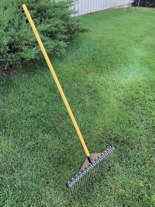 Standard Golf Garden Landscape Rake – 21” Head Garden Debris Rake | Elevate Your Outdoor Spaces with Precision and Efficiency | Ideal for Lawn and Garden Maintenance