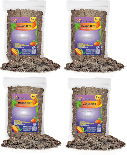 Gardenera Mango Tree Potting Mix - Unlock Robust Growth and Succulent Mangoes with Our High-Performance Formula - 20 Quart