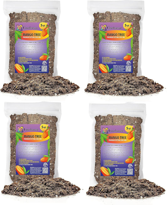 Gardenera Mango Tree Potting Mix - Unlock Robust Growth and Succulent Mangoes with Our High-Performance Formula - 20 Quart