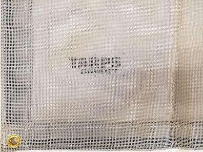 12 Ft. x 50 Ft. Gray 10 Oz. Vinyl Coated Mesh Tarp