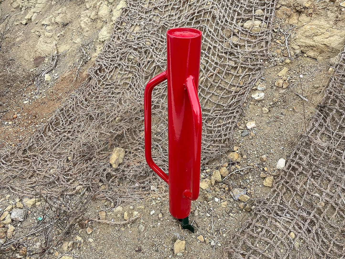 Sandbaggy U & T Post Driver, 30% More Heavier & Sustainable Than Competitors - 15.5 lb Fence Post Driver That Fits up to 2-3/4 inch - 10 Guage Industrial Grade Steel - Red (Pack of 3)
