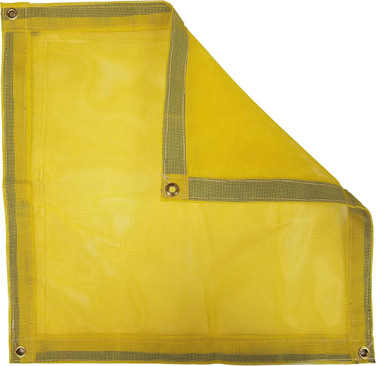 6 Ft. x 8 Ft. Yellow 10 Oz. Vinyl Coated Mesh Tarp
