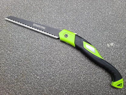 Branches Cut Hand Saw, 8” Folding Bushcraft Saw,Pruning Saw with SK5 High Carbon Steel Blade Silky Pocketboy Saw for Tree Trimming,Wood Cutting, Camping Tool, Backpacking Saw, Landscaping Tool
