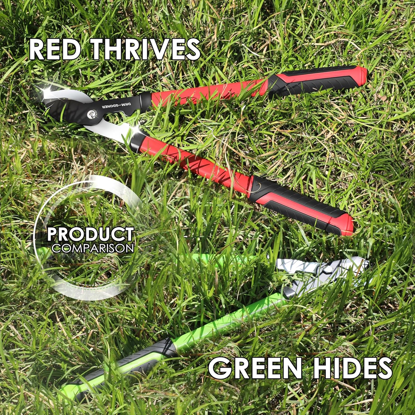 23" Bypass Lopper,Heavy Duty Branch Cutter with 2" Cutting Capacity,Tree Trimmer for Gardening, Enhanced Handheld Triangle Iron Tube Lopper