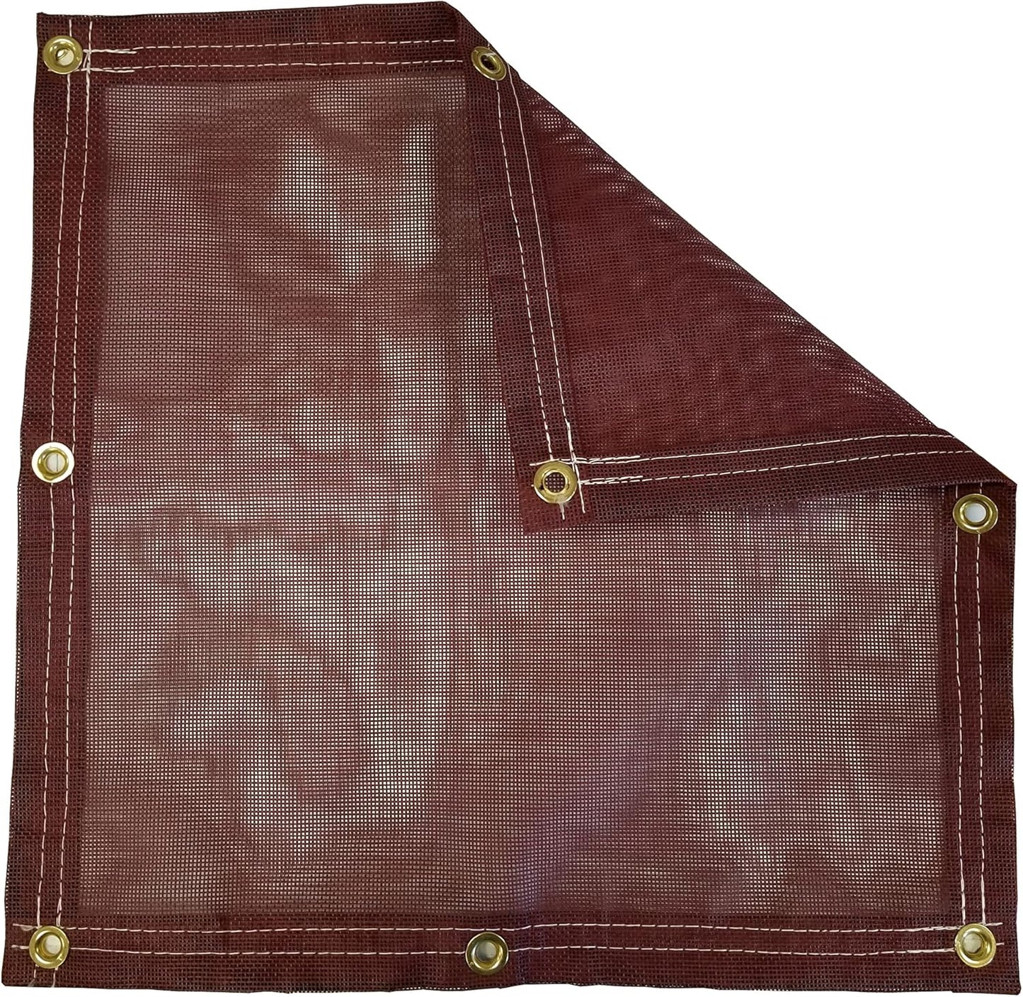 12 Ft. x 36 Ft. Burgundy 10 Oz. Vinyl Coated Mesh Tarp