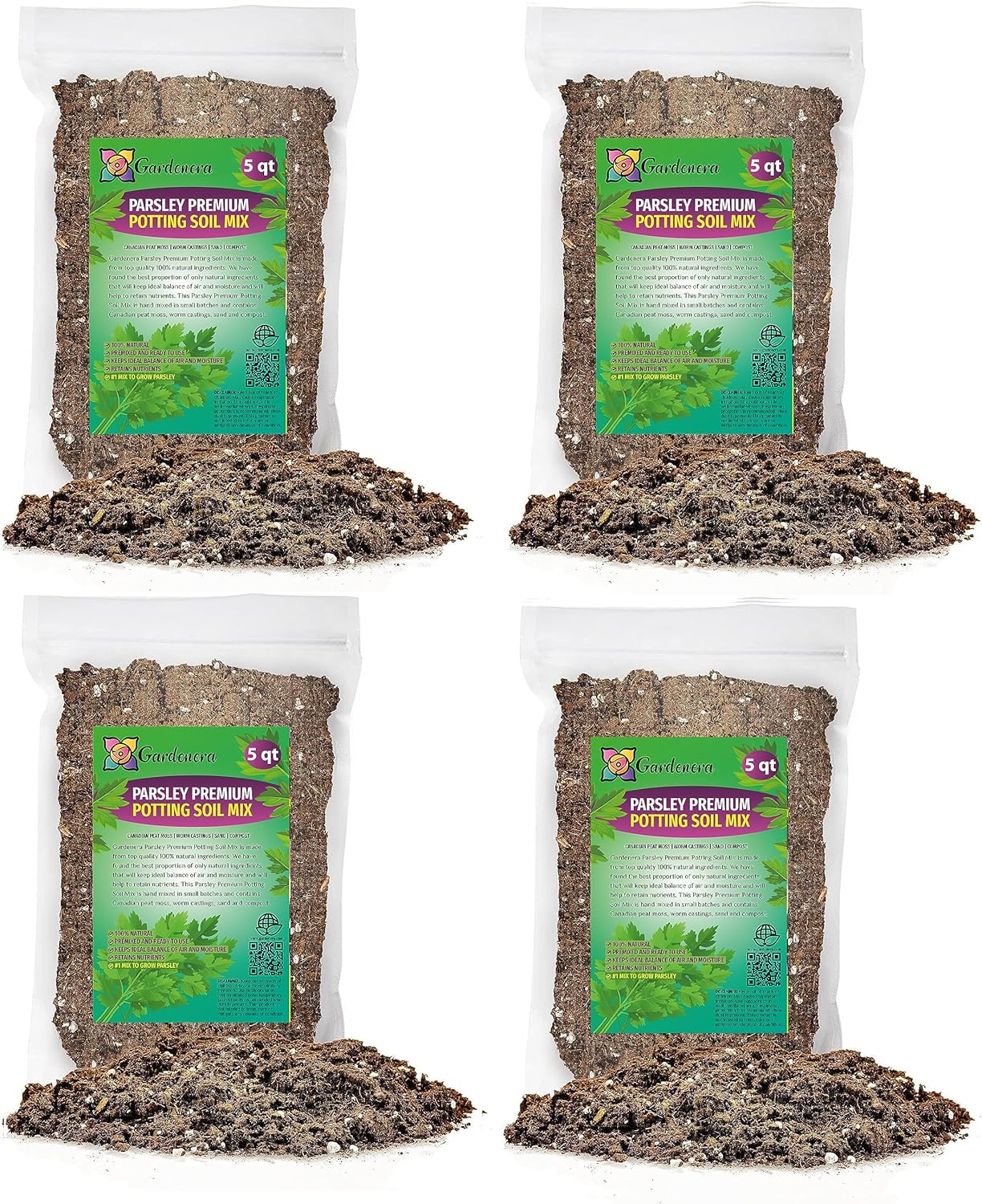 GARDENERA Parsley Plant Potting Soil [20 Quarts] Enhance Flavor and Health with Professional Grade Nutrient-Rich Mix